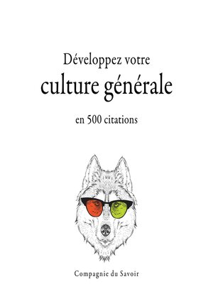 cover image of Développez votre culture générale en 500 citations